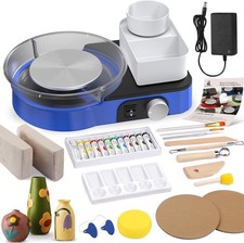 Pottery Wheel for Adults - Complete Pottery Tools Kit for Beginners, 6" Turntabl