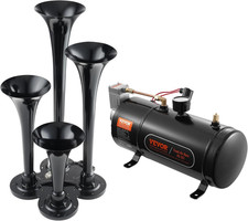 Vevor 4 Trumpet Air Horn Kit 150db Train Horns For Pickup 3 L Upgrade