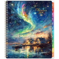 2026 Weekly Monthly Planner 8.5 x 11 Calendar with Tabs and Pocket Organizer NEW