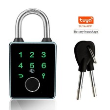 Smart Bluetooth Portable Padlock 6-Way Unlock Waterproof/ Fingerprint/ RFID Card