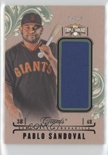 2014 Triple Threads Unity Single Jumbo Relics Emerald 9/18 Pablo Sandoval 1t9a
