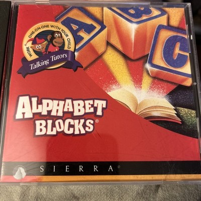 Sierra Discovery Series Alphabet Blocks RARE PC game Bright Star Technology