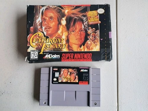SNES Cutthroat Island Game In Box