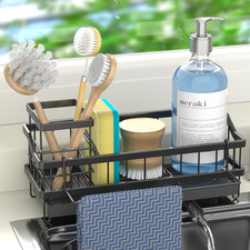 Sponge Holder for Kitchen Sink - Countertop Rustproof Stainless Steel Sink Caddy