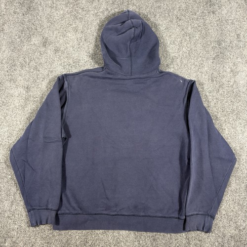 Vintage Nike Hoodie Mens Size Large Blue Navy Embroidered Fleece Pullover