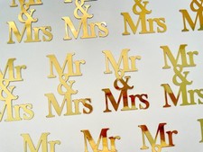 All Colours Mr & Mrs Cupcake Cake Toppers Bento Decorations Wedding