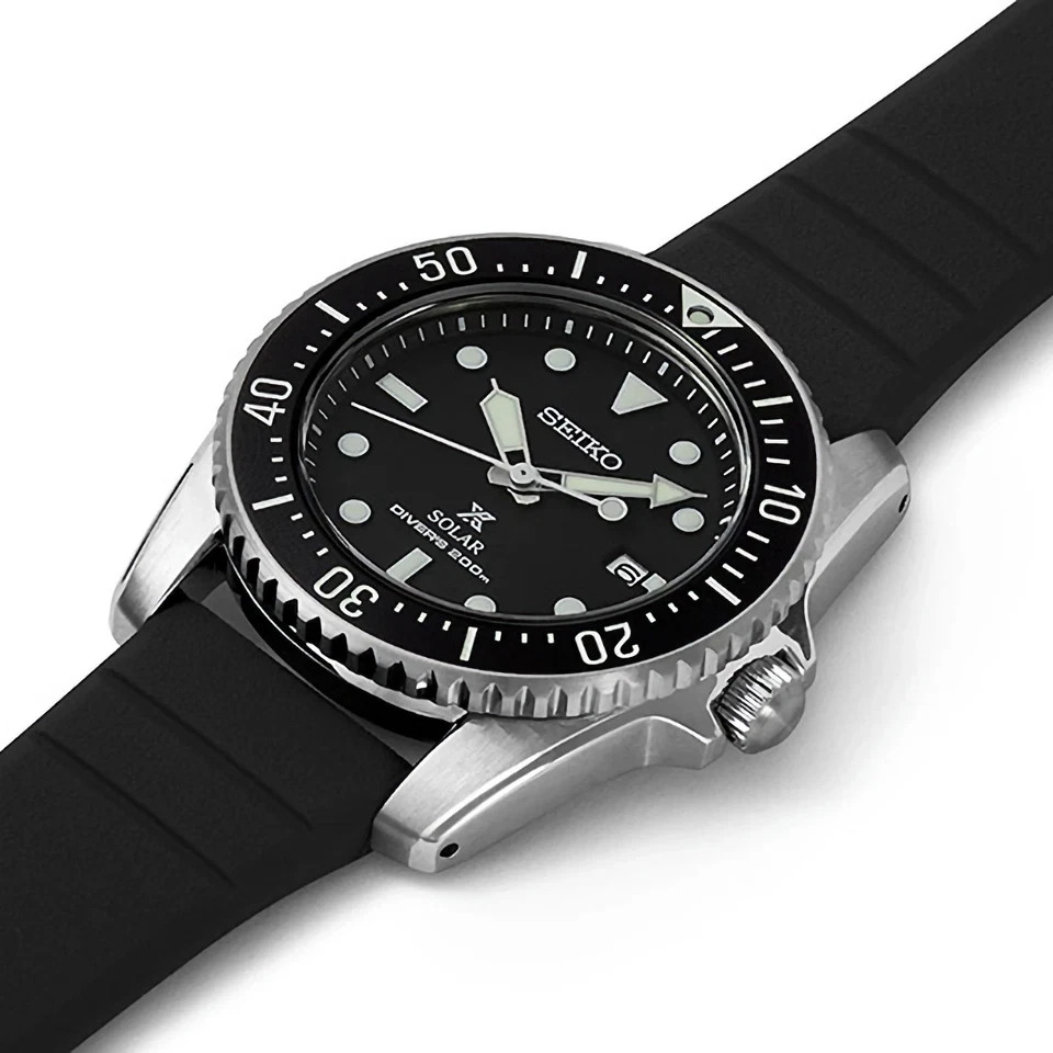 SEIKO Prospex SNE573P1 Compact Solar Diver Scuba 200M Black Dial