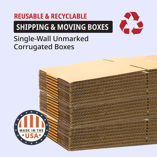 24X12X12 Long Corrugated Boxes, Long, 24L X 12W X 12H, Pack of 20 | Shipping, Pa - Picture 3 of 5