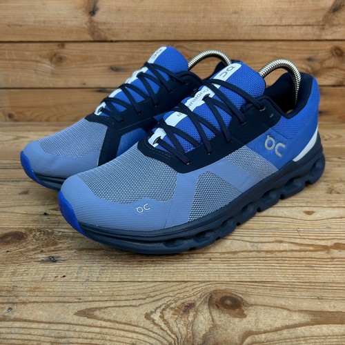 Scarpe da ginnastica On Running da uomo taglia UK 8 CloudRunner Shale blu cobalto scarpe svizzere - Foto 5 di 13