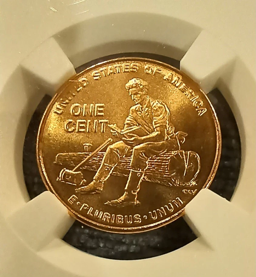 2009 P D NGC MS68 SMS LINCOLN COPPER BRONZE CENT (2) Formative Years Presidency - Image 3 of 4