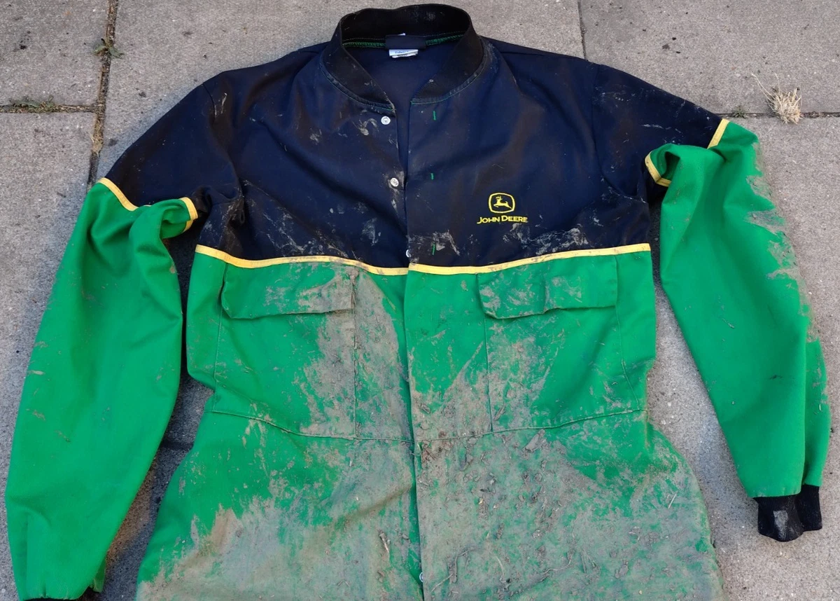 Mono de trabajo agrícola verde y negro John Deere para hombre traje de caldera 42" pecho 31" pierna