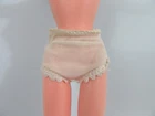 Vintage Clone Barbie Clothes WHITE OANTIES LACE TRIM NYLON UNDERWEAR - HONG KONG