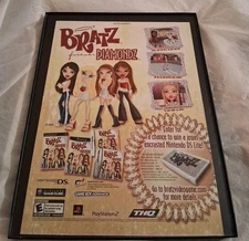 Bratz Forever Diamondz Video Game Framed Print Ad 2006 8.5x11 