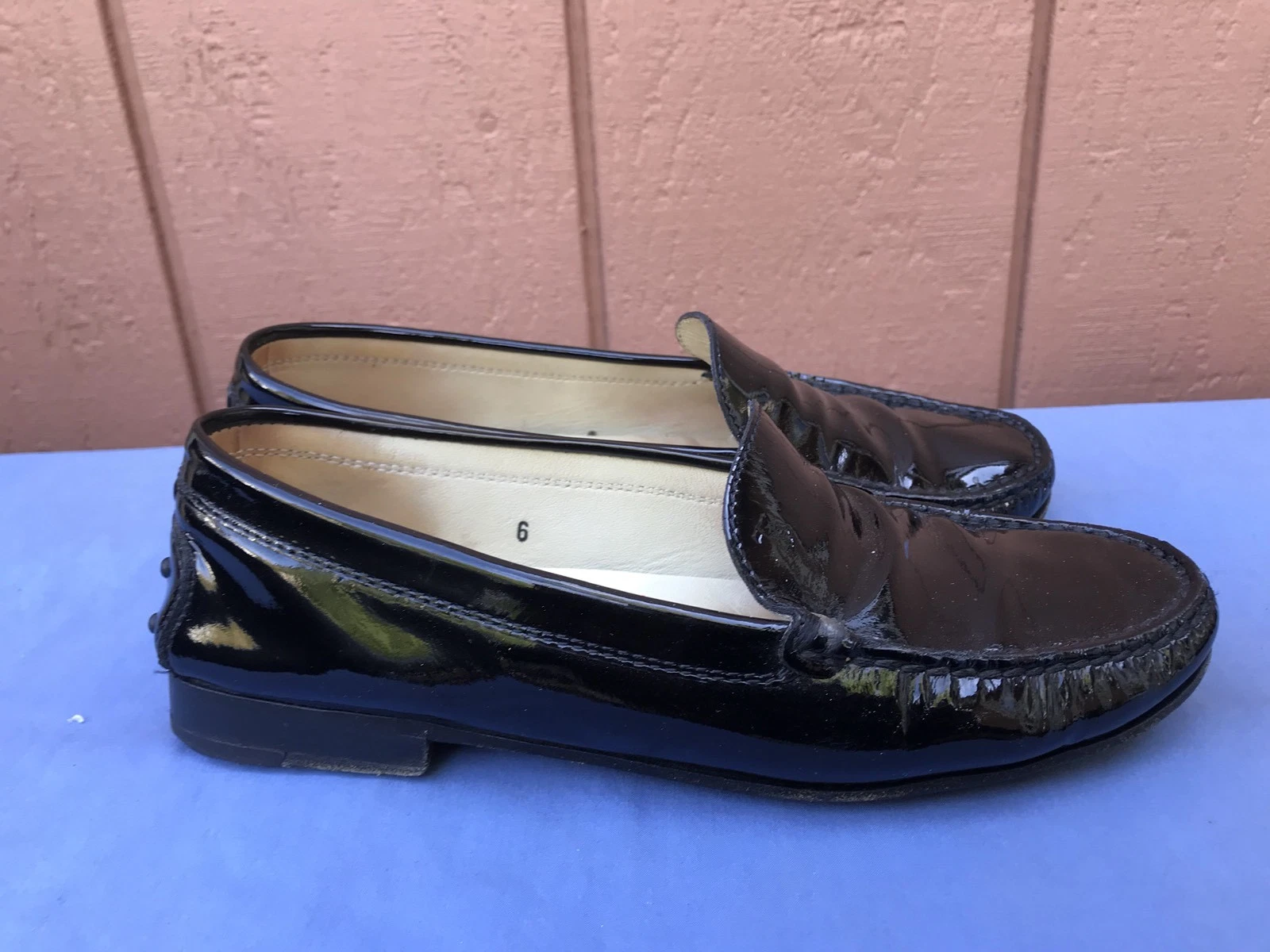 TOD’S Mocassino Tod's Gommini US 6 nero scarpe da guida classiche moc mocassino Oxford A5