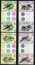 Br New Hebrides 276-279 gutters MNH  Birds Local Fauna 1980. x31529