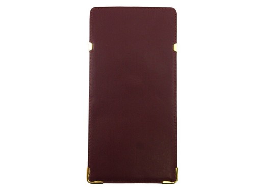 Cartier Glasses Case Mastrin Bordeaux Leather Authentic USED T20053 - Picture 2 of 6