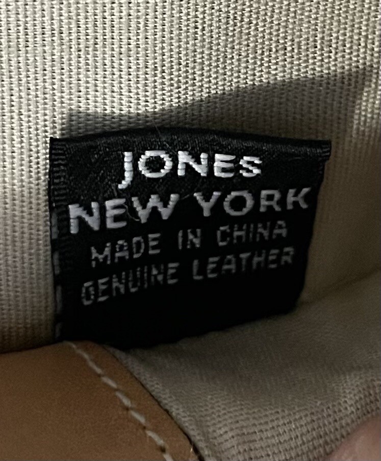 Vintage Jones New York 11x9 Small Tan Leather Backpack  display picture 1