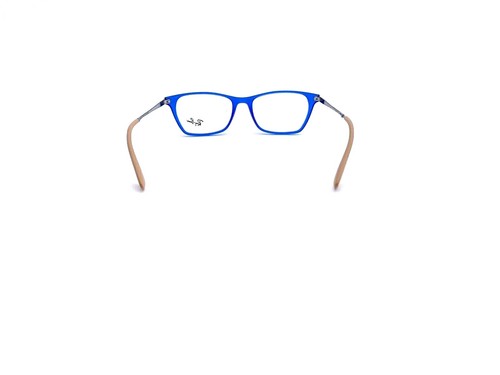 New Ray-Ban Frames Unisex Acetate RX Eyeglasses Blue Silver RB 7053 5524 52 17 - Picture 7 of 11