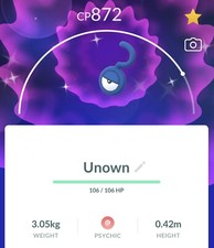NEU Glänzendes Fragezeichen unown (?) Go Fes...