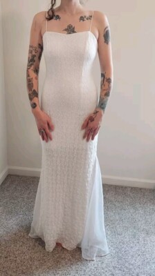 Dave & Johnny by Laura Ryner White with Sparkle and Tulle Detail Slip Dress