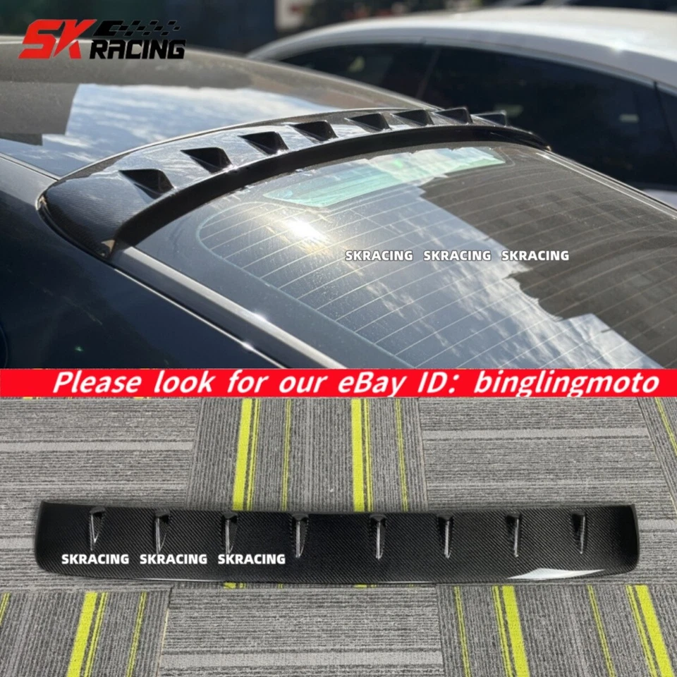 Alerón de techo trasero de fibra de carbono real para Porsche Panamera 971 2017-2023 Foto 2 de 4