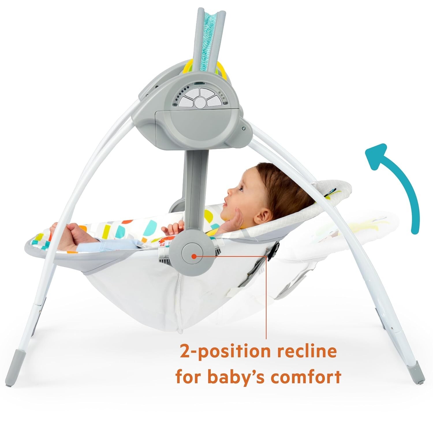 Playful Paradise Automatic Baby Swing with Music - Compact & Lightweight