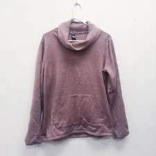 RBX  Sweater Womens Large Pink Workout Ready Pullover cowl neck 