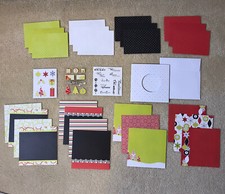 Creative Memories Merry  Bright 6.5x6.5 Paper Album Book Kit Paper Stickers NIP