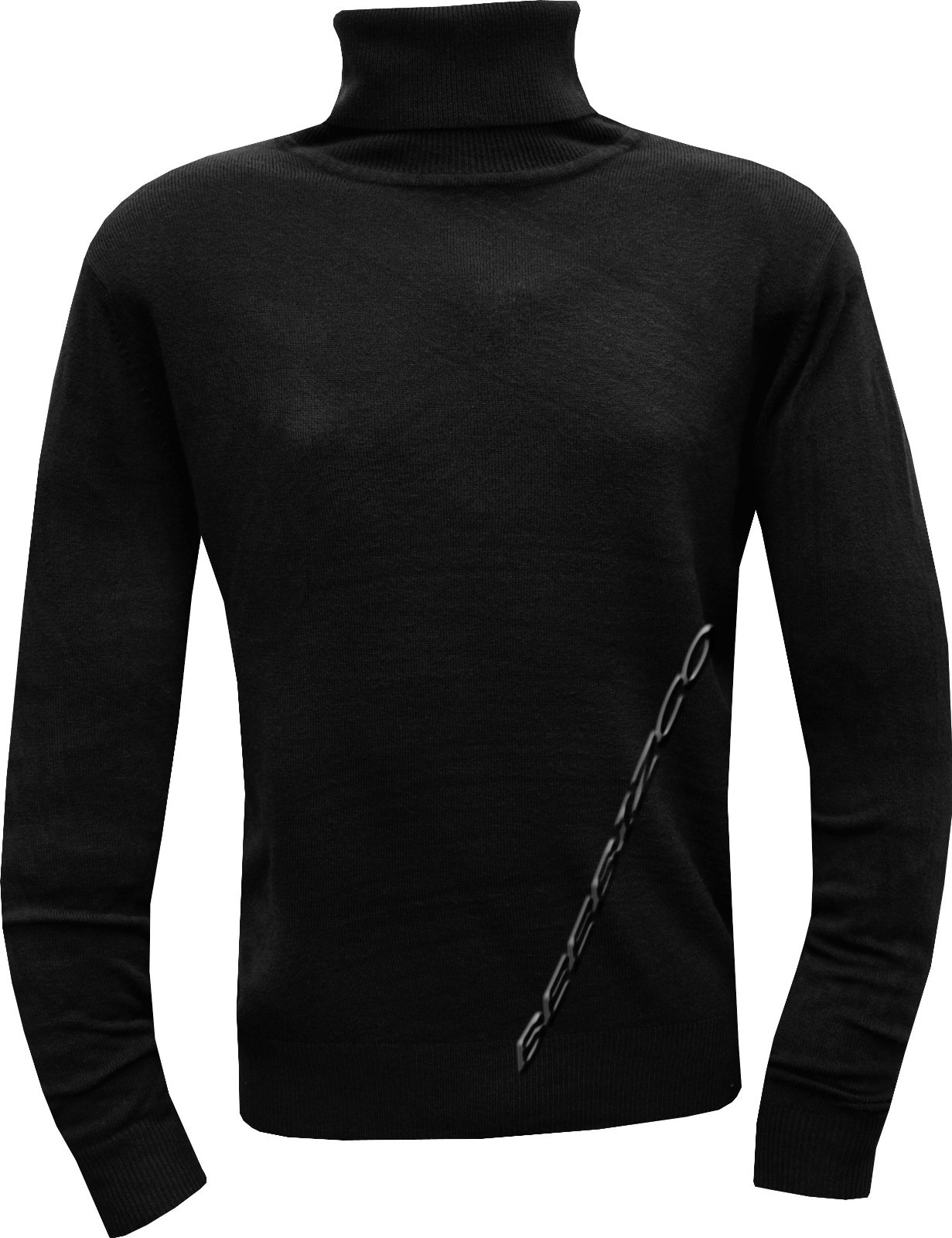 Mens Knitted Polo Roll Turtle Neck Pullover Jumper Sweater Top Winter Golf Top eBay