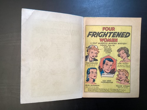 Vtg Dell Murdock Mystery Comic Four Frightened Women, Coxe, PB TIP 2, 1950 - Picture 9 of 19