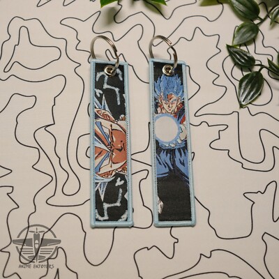 Goku Jet Tag   Ultra Instinct Dragon Ball Keychain   Double-Sided Anime Gift