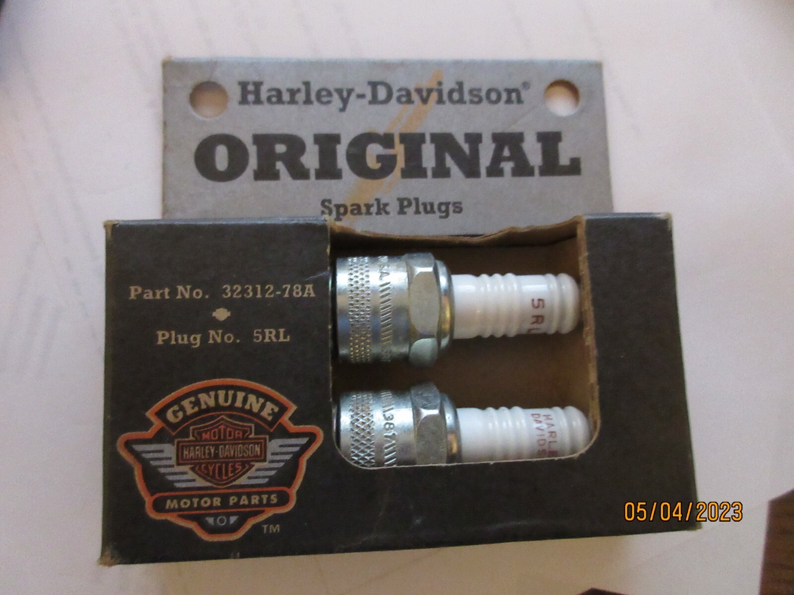 NOS Harley Davidson Genuine Original Spark Plugs One Pair 3231278A INV78A eBay