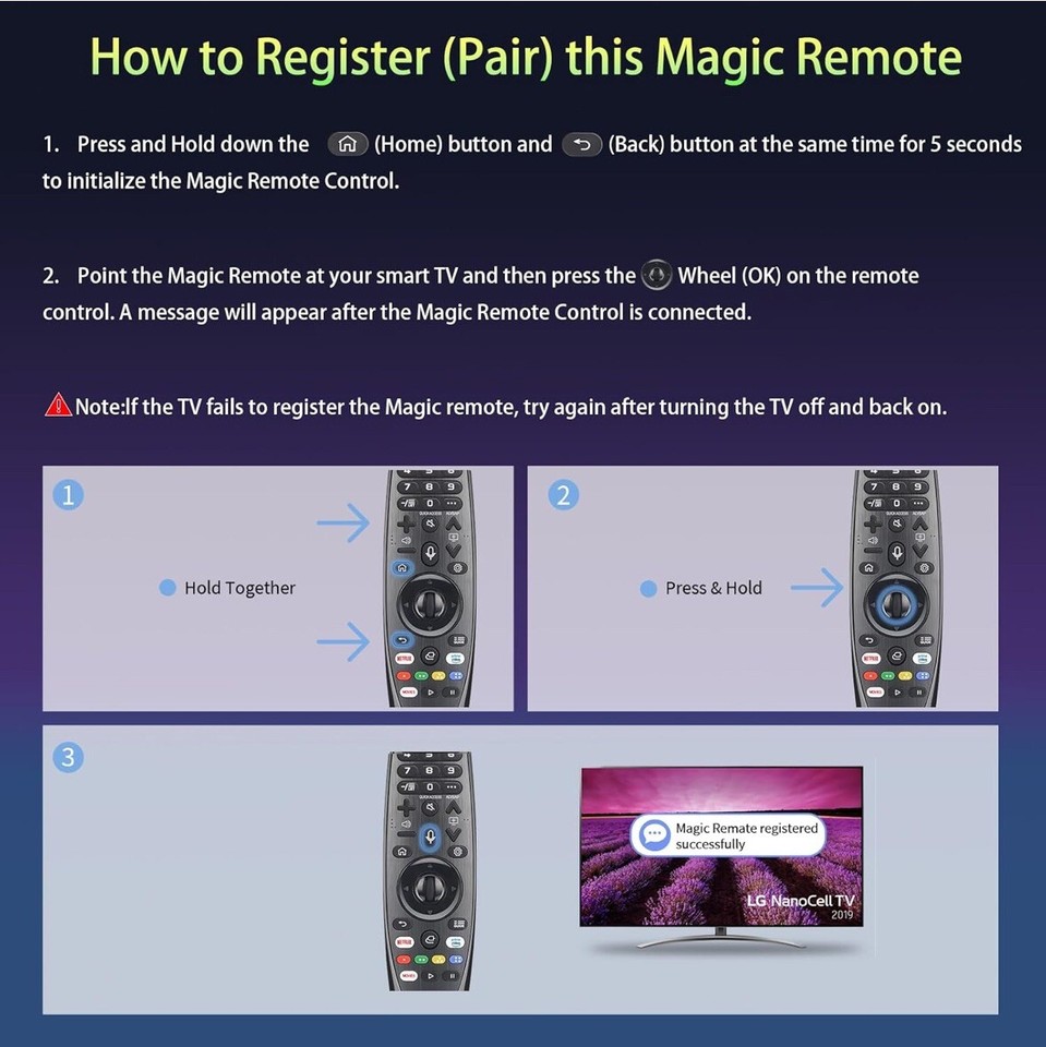 Remote AKB75855501 MR20GA IR Remote Control Replacement For LG - Foto 2