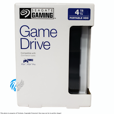 Seagate Game Drive 4TB Portable Hard Drive for PS4, PS5 - Blue