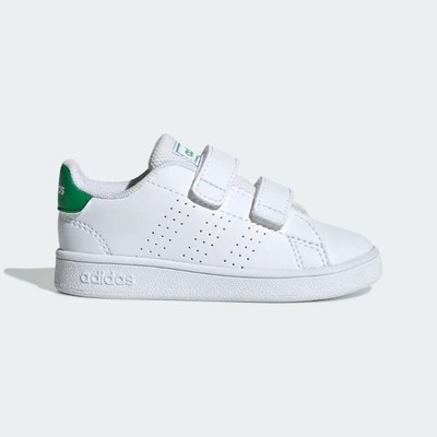 Adidas Scarpe Advantage I, Infant - Art. EF0301 (Cloud White/Green/Grey  Two) | eBay