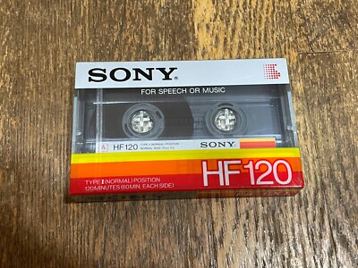 Sony HF120 HF 120 Type I SEALED Blank Cassette Tape Japan 1985 | eBay