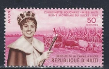 Haiti Farm Animals Cows and Queen stamp 1960 MLH A-24