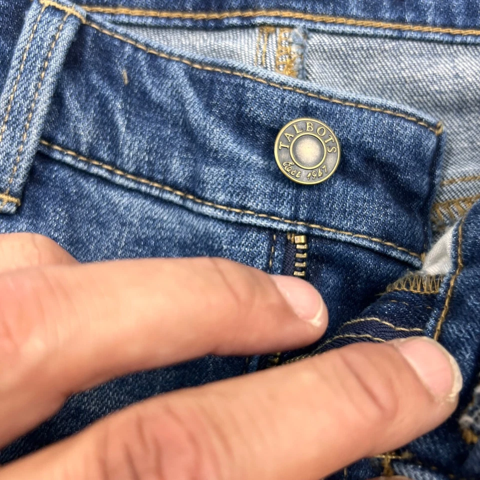 Talbots Womens Flawless Five Jeans Size 2p Petite Blue Denim Skinny Leg - Image 3 of 4