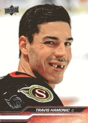 2023-24 Upper Deck Extended Series #595 Travis Hamonic Ottawa Senators
