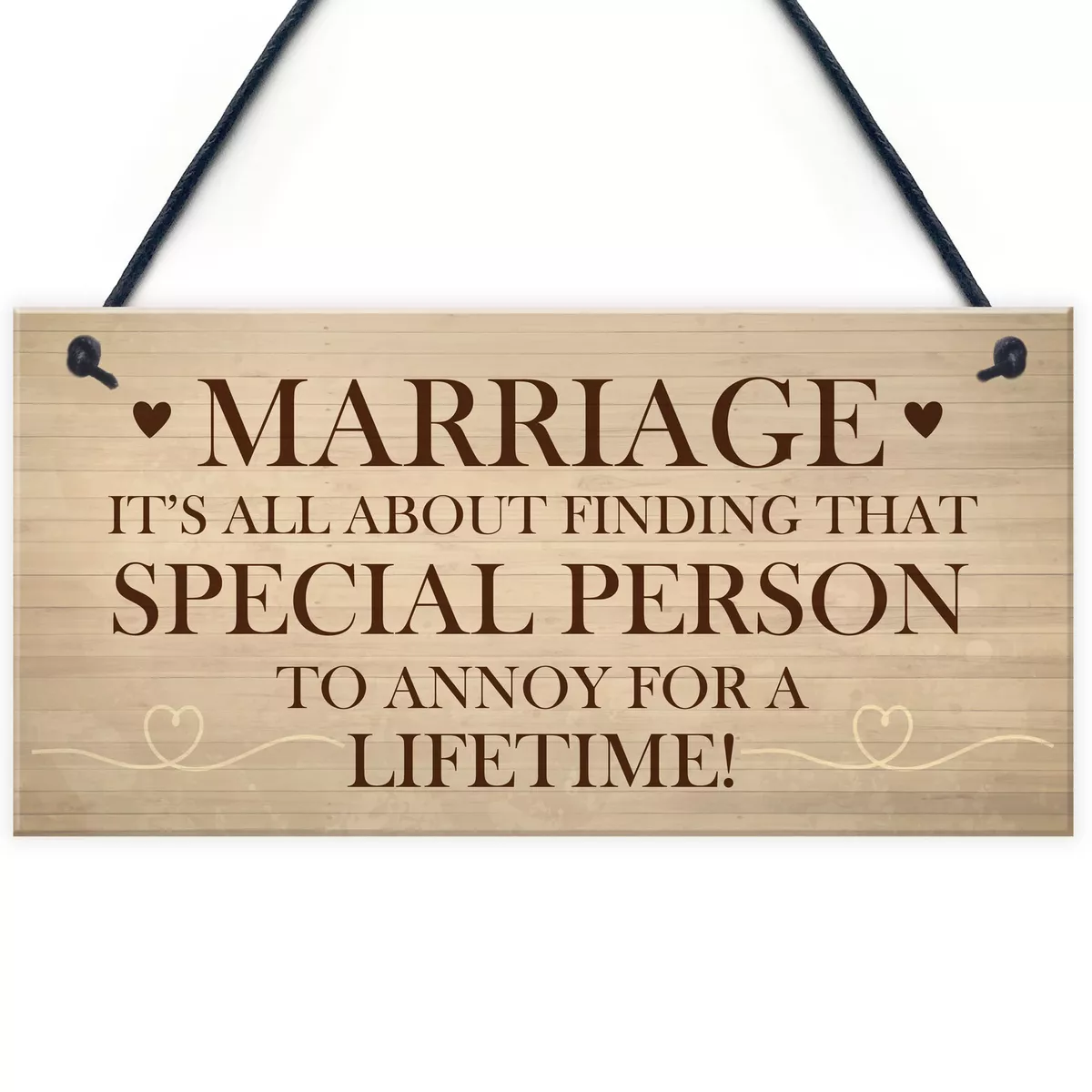 Marriage Gift For Husband Wife Funny Wedding Anniversary Gift Wedding Plaque