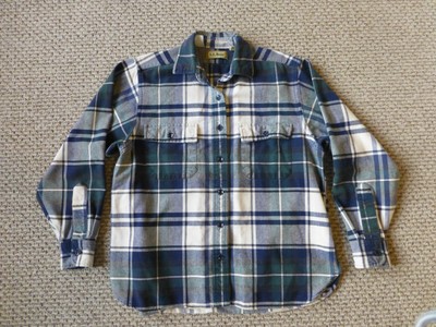LL Bean Womens Flannel Shirt Jacket 
