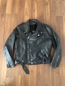 brooks leather motorcycle jacket