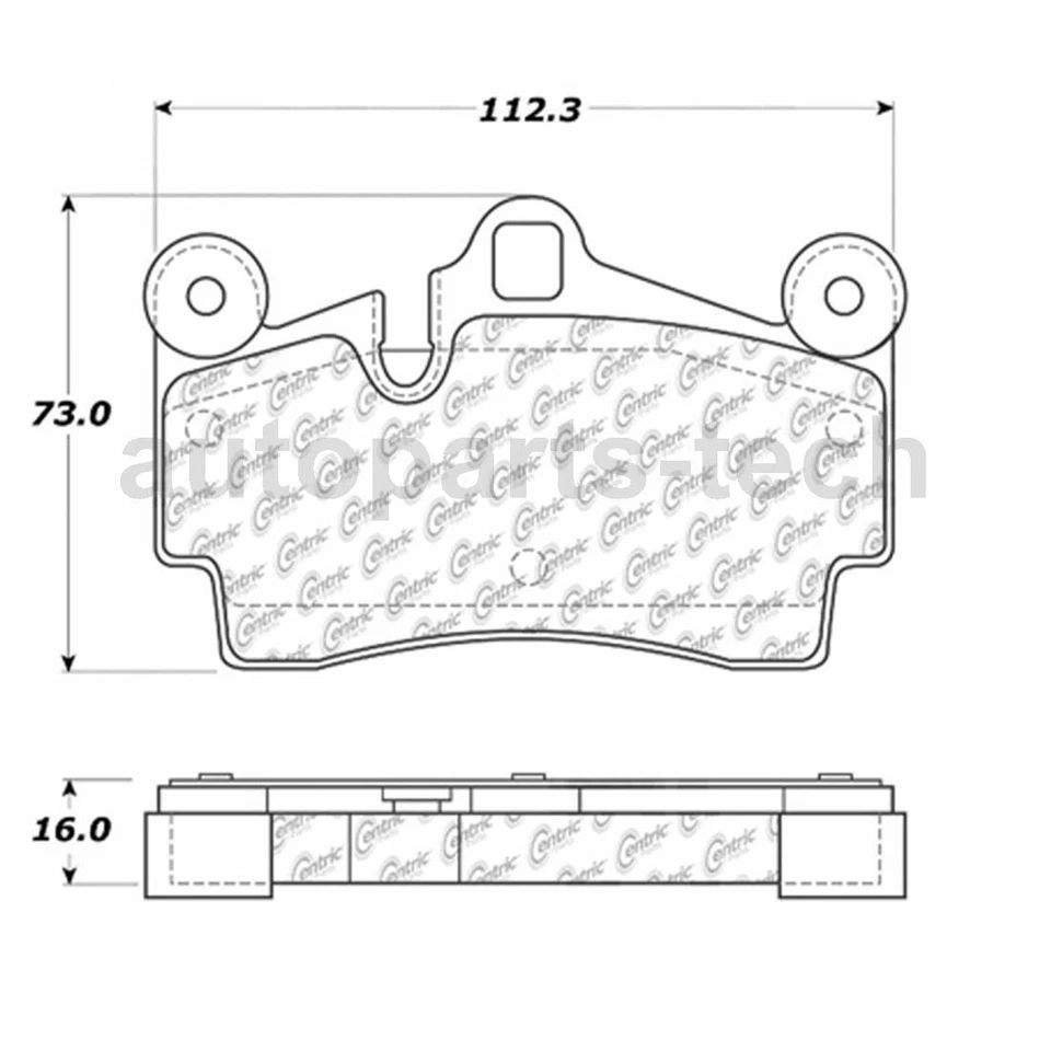 Pastillas de freno centradas para Audi Q7 2007 2008 2009 2010 2011 2012 2013 2014 2015 Foto 3 de 4