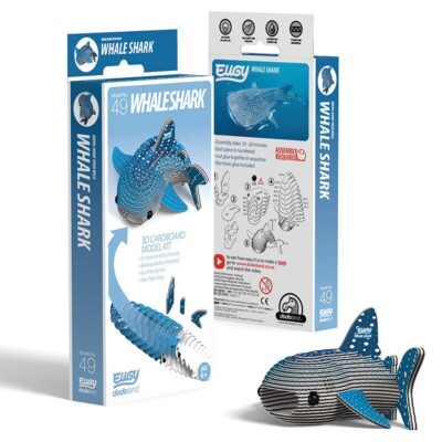 Whale Shark 3D Cardboard Model Kit Eugy New