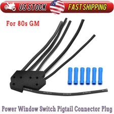 For 80s GM Power Window Switch Pigtail Connector Plug Wire C10 C30 K10 K20 K30