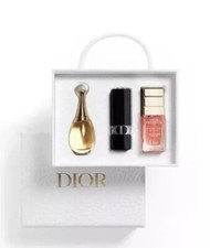 CHRISTIAN DIOR VIP Set New Red Lipstick 999, Jadore EDP And Prestige Micro Huile