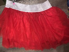 Circo girls sz 14/16 xl red tulle tutu christmas valentines skirt