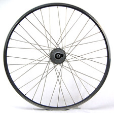 Vorderrad mit silbernen Nabendynamo Shimano schwarze 26" YAK19 Alu HK Felge