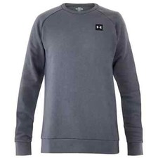 Under Armour Boys Rival Fleece Crew Small Grey
