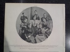 Mrs Cleveland And Ladies Of The Cabinet Washington DC Frank Leslie's 1894